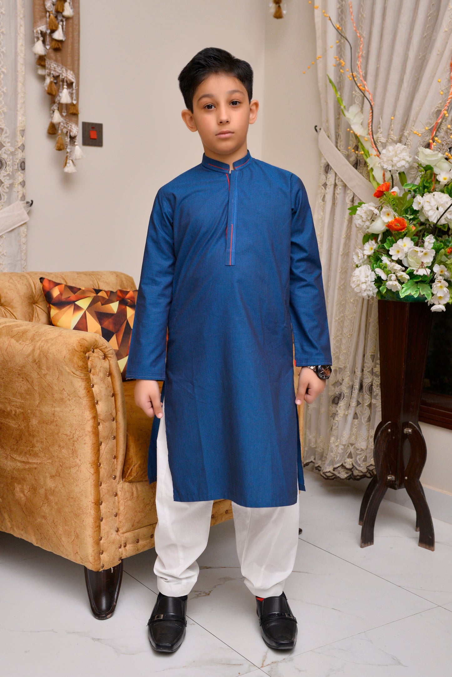 Ready to wear Blue Kurta for Boys