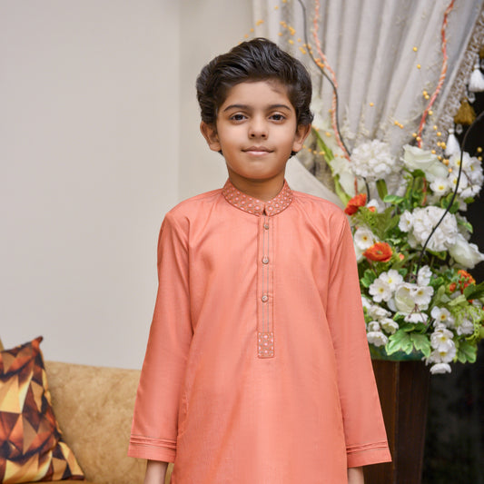 Peach Kurta