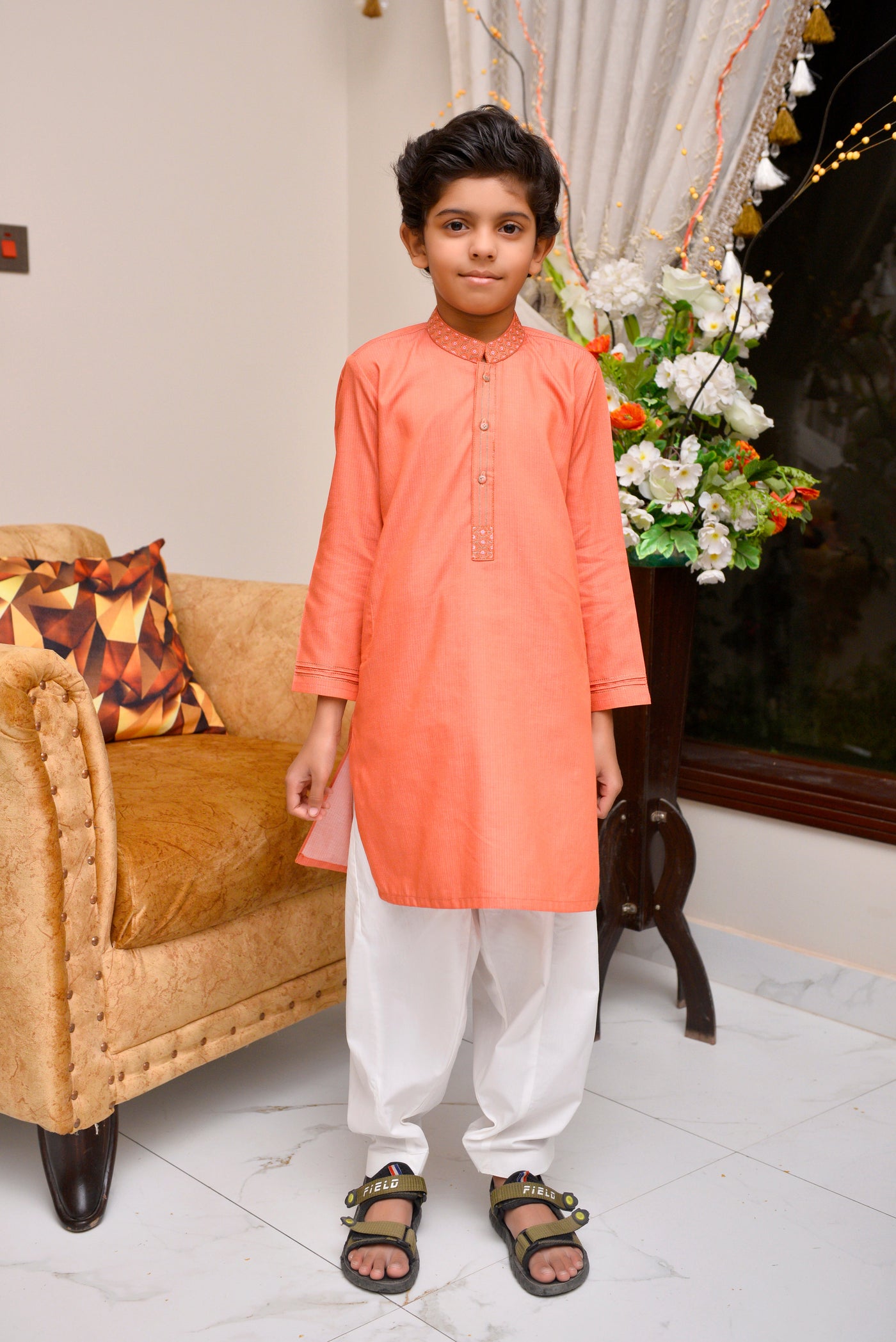 Peach Kurta