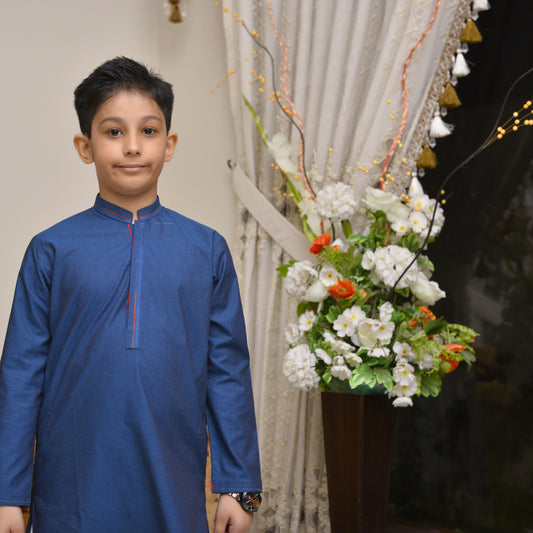 Ready to wear Blue Kurta for Boys